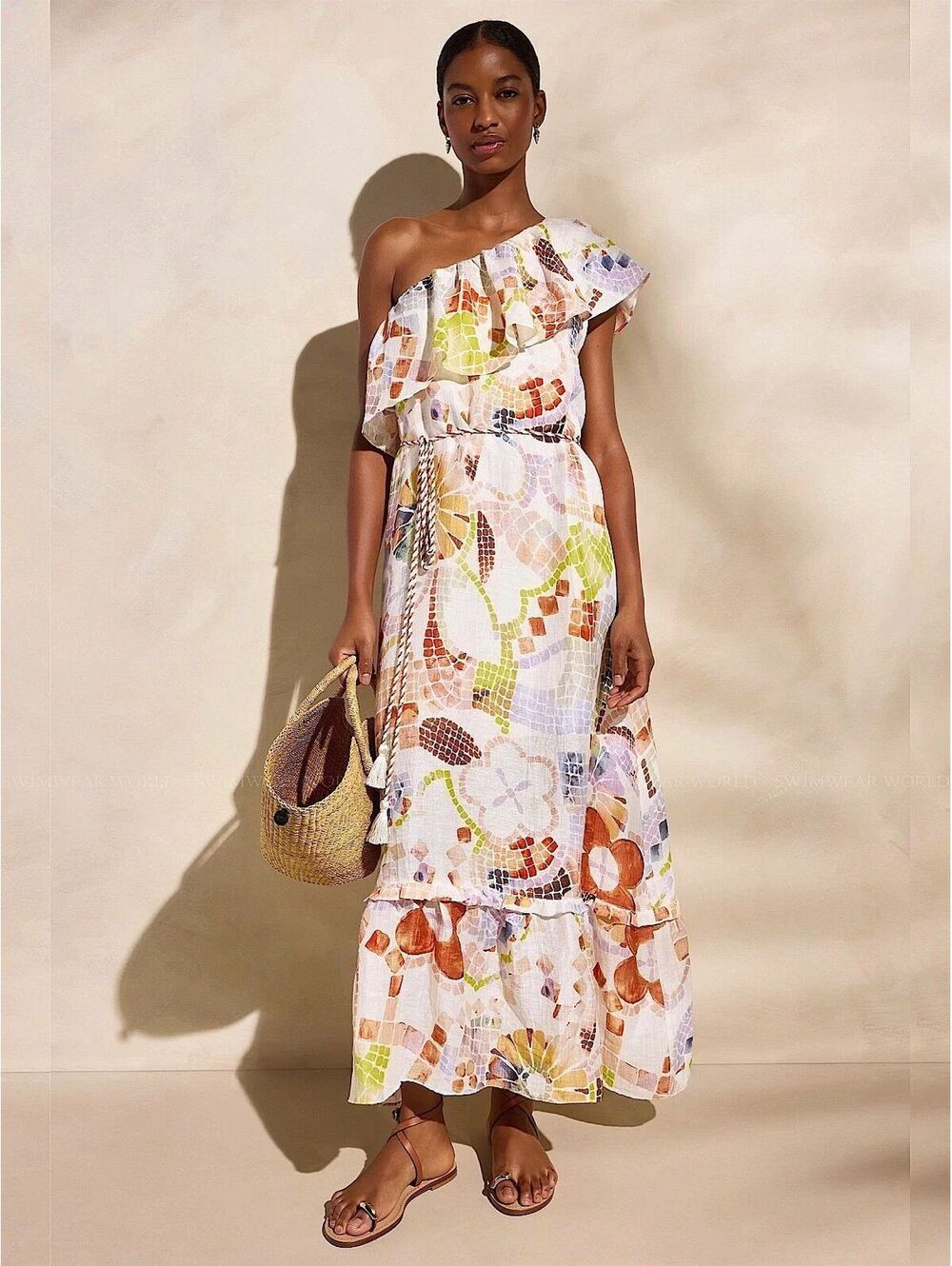 25. MARIE OLIVER ✦ Rays Dress in Travertine ✦ NWT $450